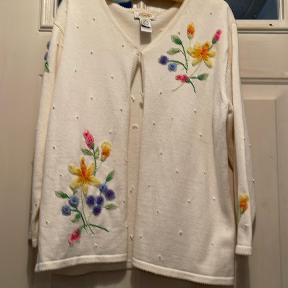 Vintage Embroidered  Sweater